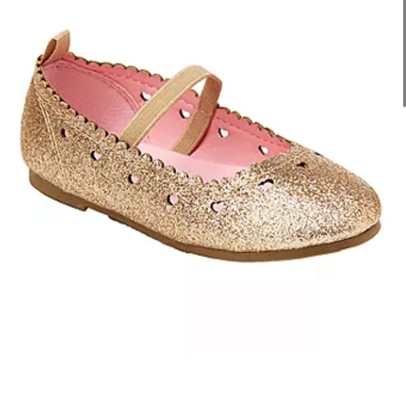Carter's Toddler dress shoe aka ballet style gold - Picture 1 of 6